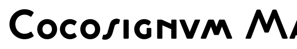 Cocosignum Maiuscoletto font preview